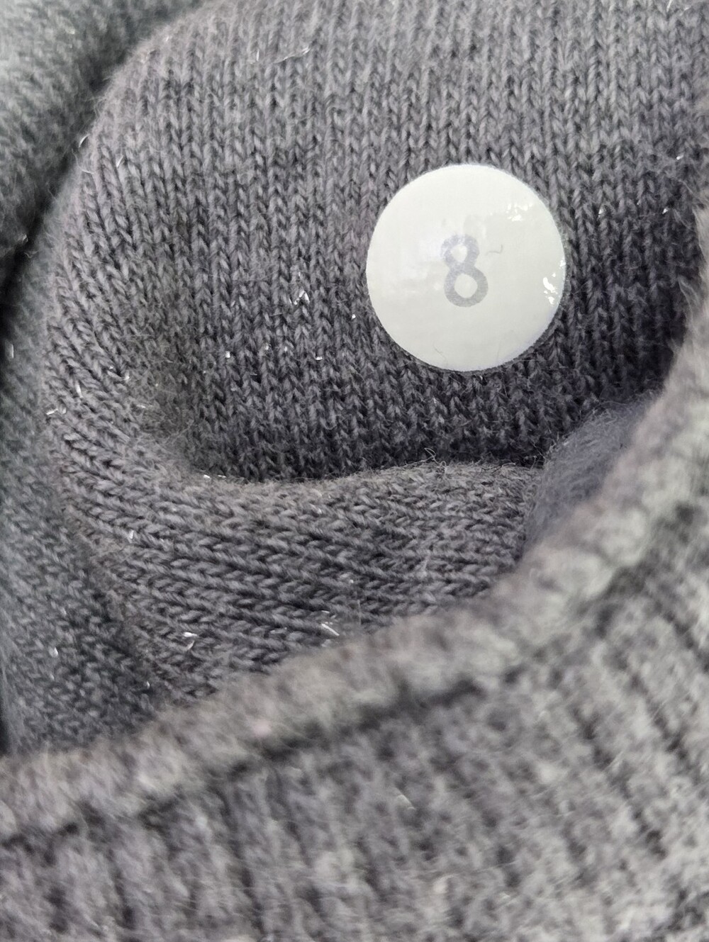 Lululemon Scuba Jacket Full Zip Hoodie Size 8 Grey Sparkle - Picture 16 of 16